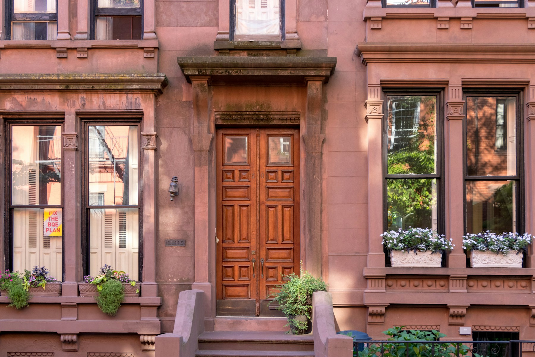 Brooklyn brownstone streetscape